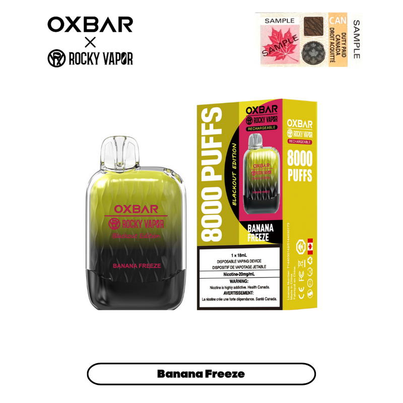 OXBAR X Rocky Vapor G-8000