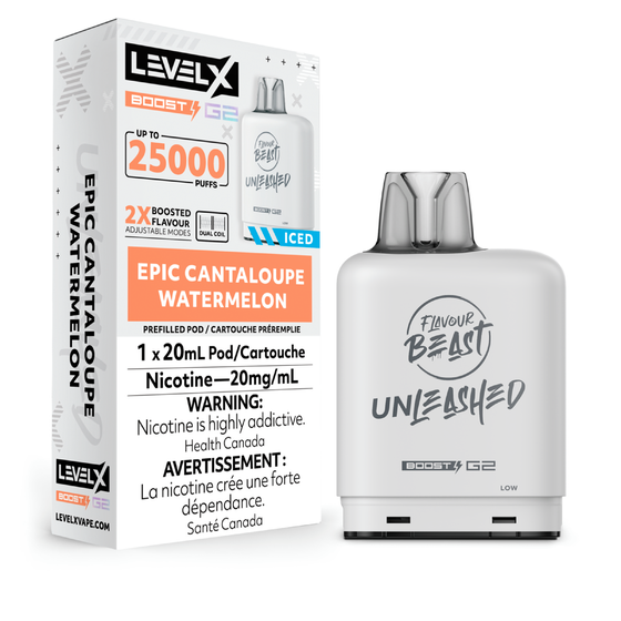 Level X Flavour Beast Unleashed Boost G2 Pod 20mL (25K Puffs) ***HARMONIZED STAMPED***