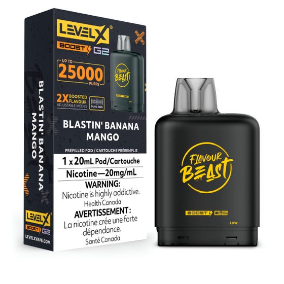 Level X Flavour Beast Boost G2 Pod 20mL (25K Puffs) ***HARMONIZED STAMPED***
