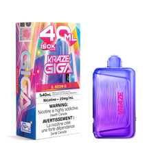 Load image into Gallery viewer, Kraze GIGA 40mL 150K Puff Disposable Vape ***HARMONIZED STAMPED***
