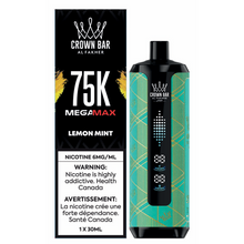 Load image into Gallery viewer, AL Fakher Crown Bar Mega Max 75k Disposable Vape ***HARMONIZED STAMPED***
