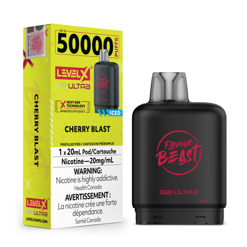 Level X G2 Ultra Pod 20ml (50k puffs) - Flavour Beast ***HARMONIZED STAMPED***