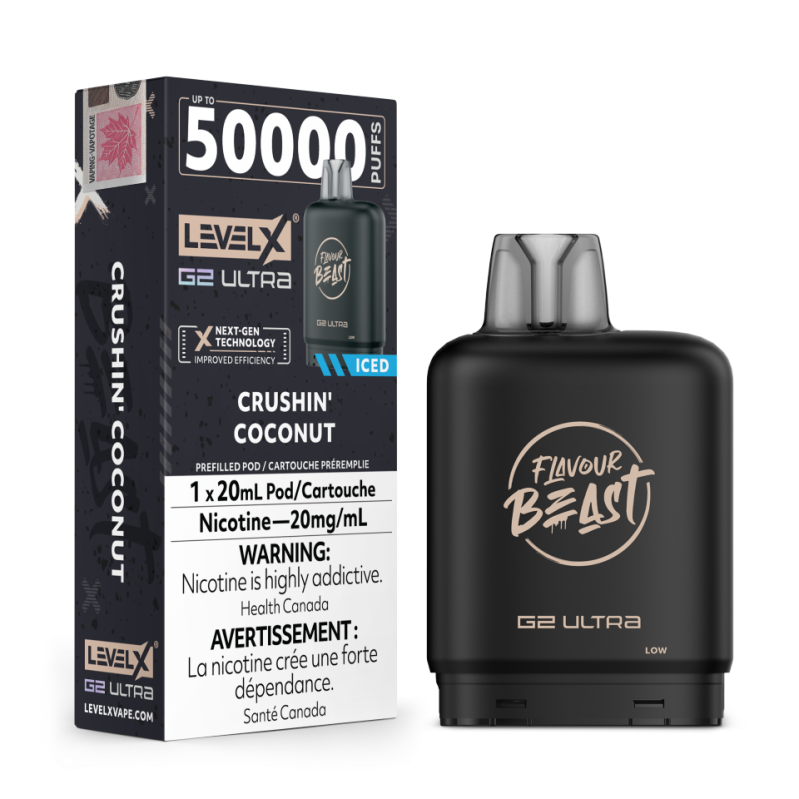 Level X G2 Ultra Pod 20ml (50k puffs) - Flavour Beast ***HARMONIZED STAMPED***