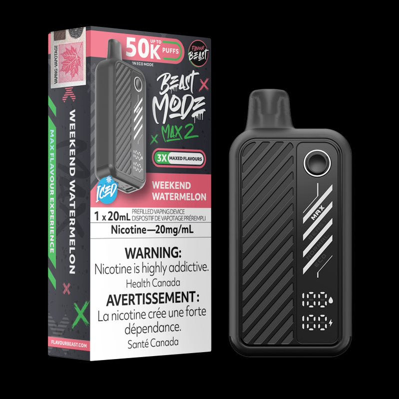 Flavour Beast Mode Max 2 20mL (50K Puffs) DISPOSABLE ***HARMONIZED STA –  Vape Wave